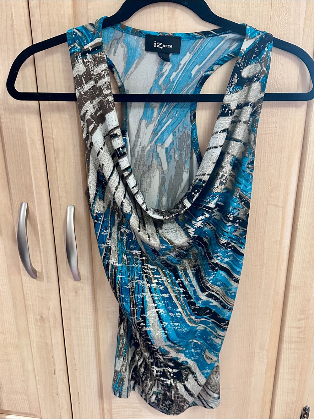 Artistic Abstract Silky Blouse